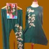 2 Pcs Women Stitched Linen Embroidered Suit - Image 8