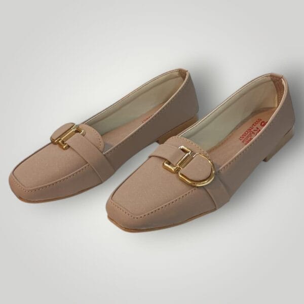 Stylish Women's Beige Rexine Casual Pumps - Available in Multiple Sizes - Image 3