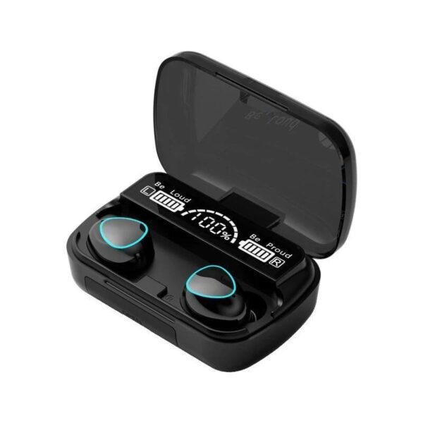 Black Earbuds with 2000mAh Power Bank & LED Display - Model 10 - 9D Hifi Sound - Image 5